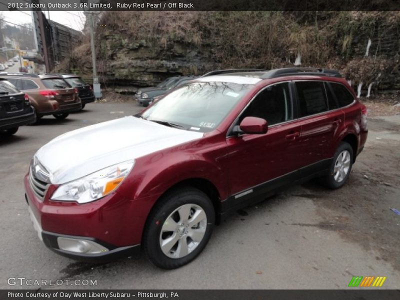 Ruby Red Pearl / Off Black 2012 Subaru Outback 3.6R Limited