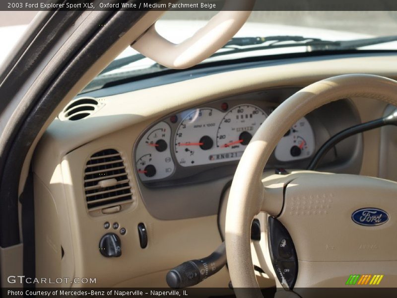 Oxford White / Medium Parchment Beige 2003 Ford Explorer Sport XLS