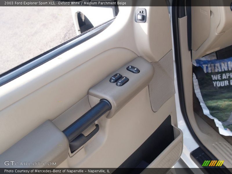 Oxford White / Medium Parchment Beige 2003 Ford Explorer Sport XLS