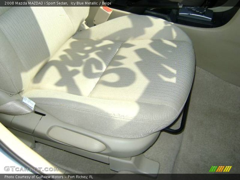 Icy Blue Metallic / Beige 2008 Mazda MAZDA3 i Sport Sedan