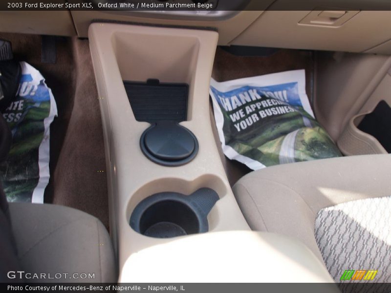 Oxford White / Medium Parchment Beige 2003 Ford Explorer Sport XLS