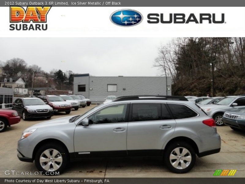 Ice Silver Metallic / Off Black 2012 Subaru Outback 3.6R Limited