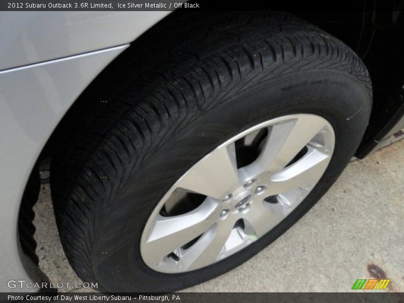 Ice Silver Metallic / Off Black 2012 Subaru Outback 3.6R Limited