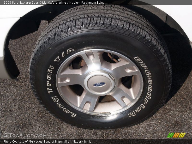 Oxford White / Medium Parchment Beige 2003 Ford Explorer Sport XLS