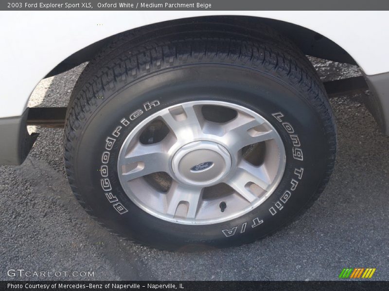 Oxford White / Medium Parchment Beige 2003 Ford Explorer Sport XLS