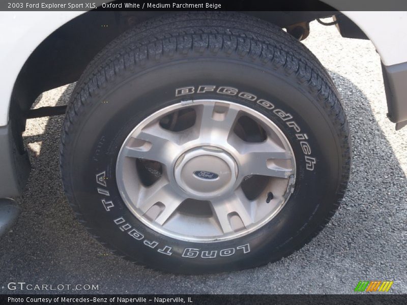 Oxford White / Medium Parchment Beige 2003 Ford Explorer Sport XLS