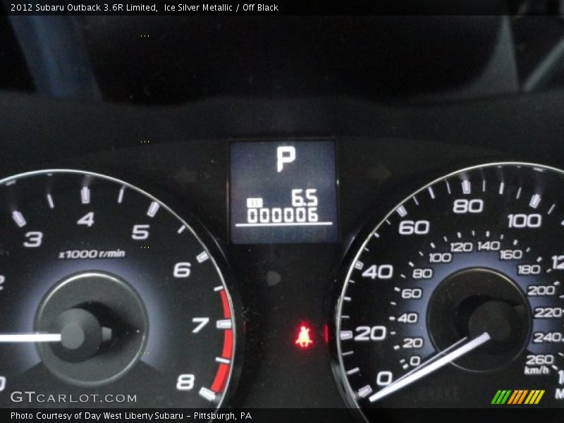 Ice Silver Metallic / Off Black 2012 Subaru Outback 3.6R Limited