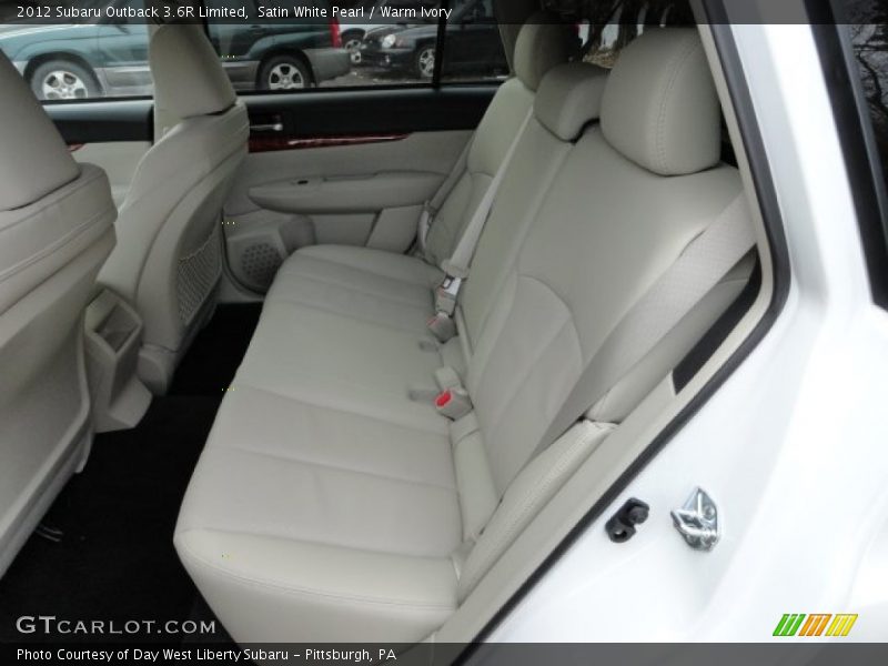 Satin White Pearl / Warm Ivory 2012 Subaru Outback 3.6R Limited