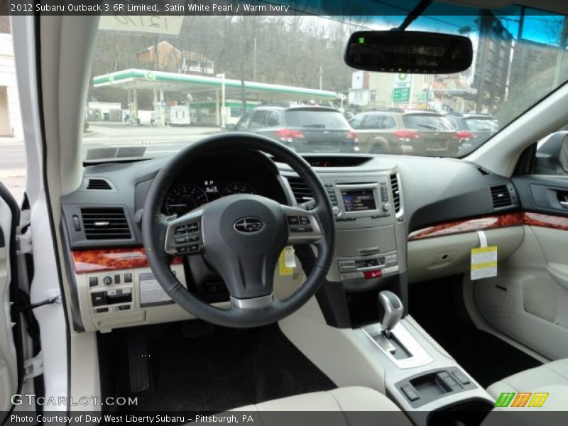  2012 Outback 3.6R Limited Warm Ivory Interior