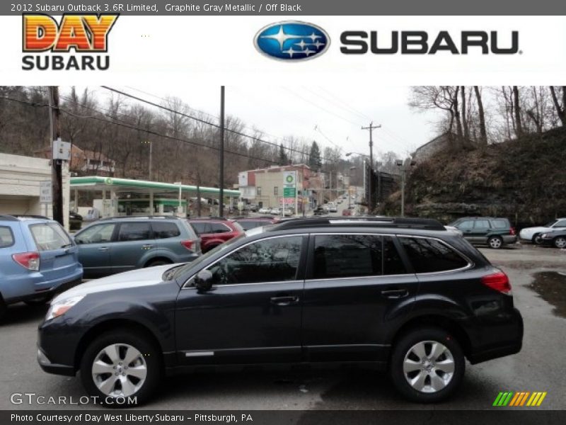 Graphite Gray Metallic / Off Black 2012 Subaru Outback 3.6R Limited