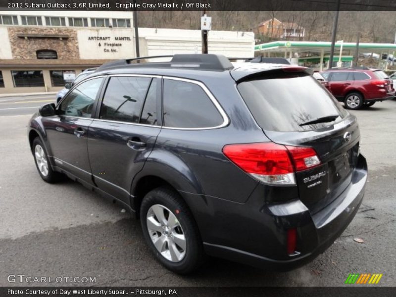 Graphite Gray Metallic / Off Black 2012 Subaru Outback 3.6R Limited