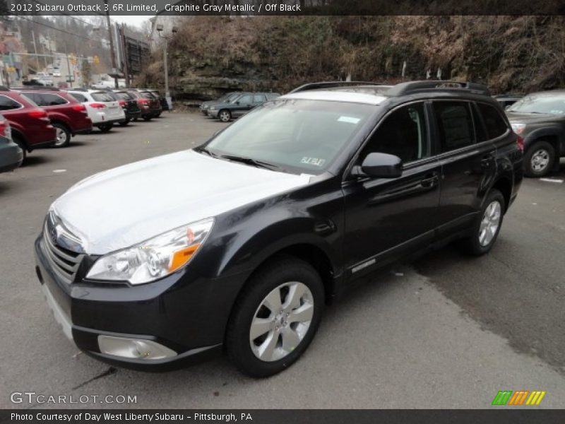 Graphite Gray Metallic / Off Black 2012 Subaru Outback 3.6R Limited