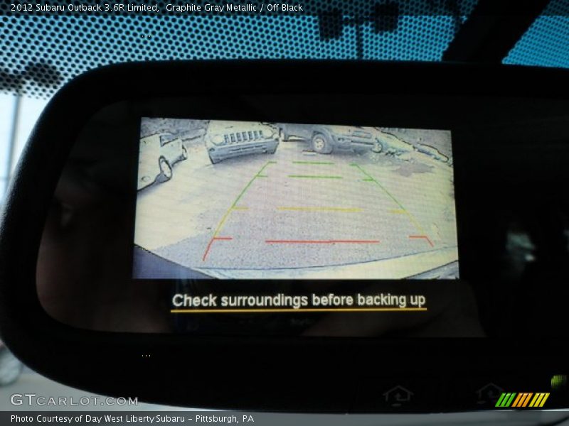 Graphite Gray Metallic / Off Black 2012 Subaru Outback 3.6R Limited