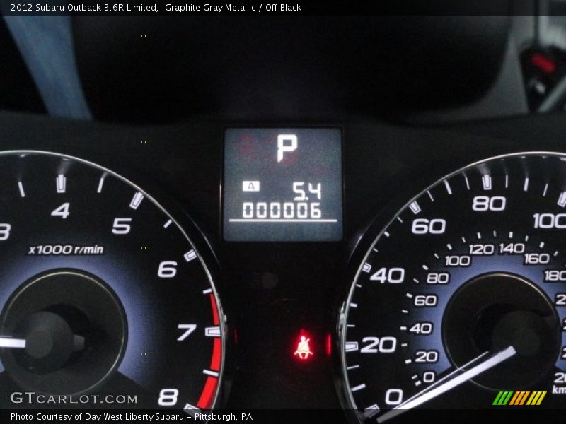 Graphite Gray Metallic / Off Black 2012 Subaru Outback 3.6R Limited