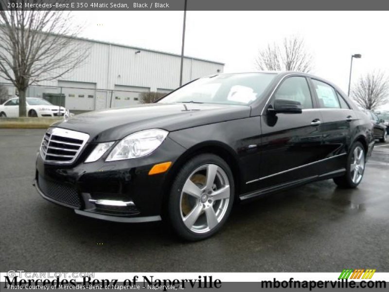 Black / Black 2012 Mercedes-Benz E 350 4Matic Sedan