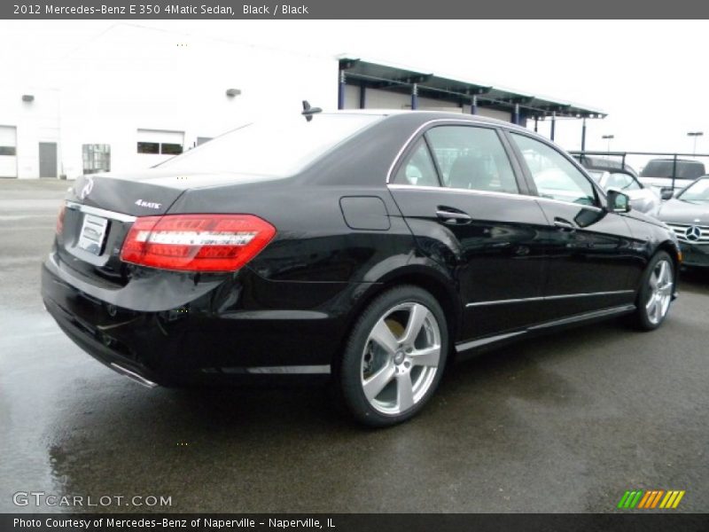 Black / Black 2012 Mercedes-Benz E 350 4Matic Sedan
