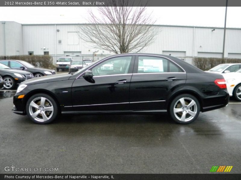 Black / Black 2012 Mercedes-Benz E 350 4Matic Sedan