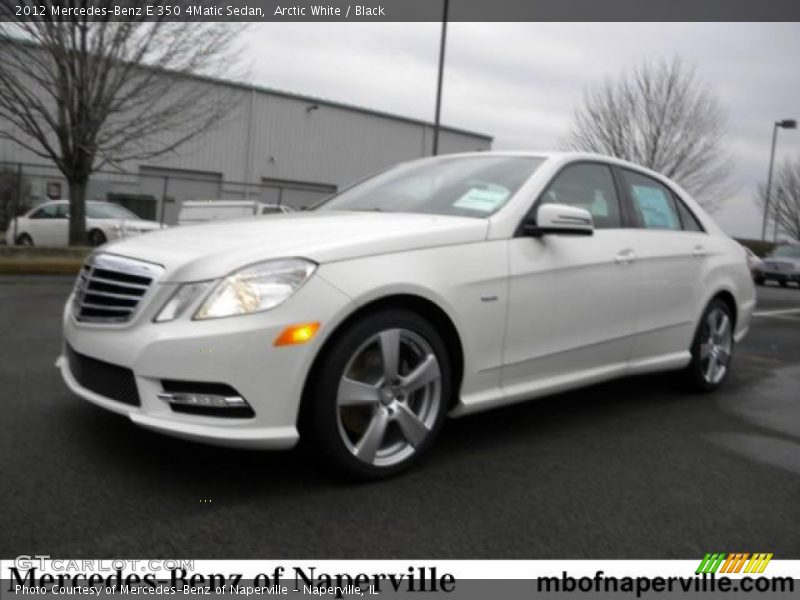 Arctic White / Black 2012 Mercedes-Benz E 350 4Matic Sedan