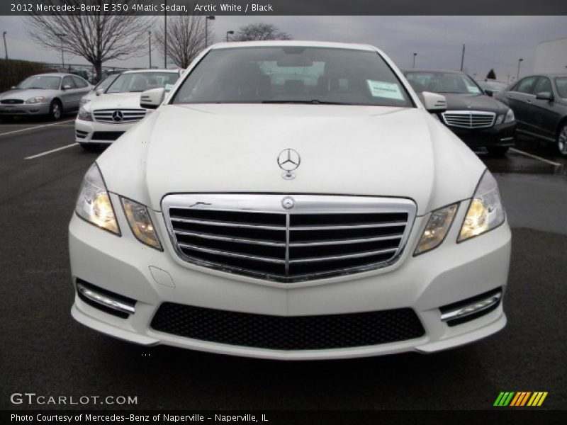 Arctic White / Black 2012 Mercedes-Benz E 350 4Matic Sedan