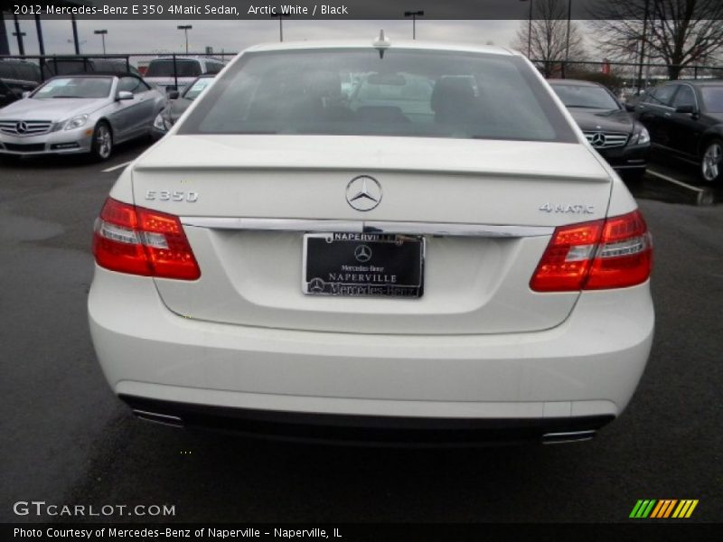 Arctic White / Black 2012 Mercedes-Benz E 350 4Matic Sedan
