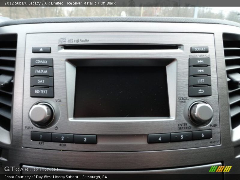 Controls of 2012 Legacy 3.6R Limited