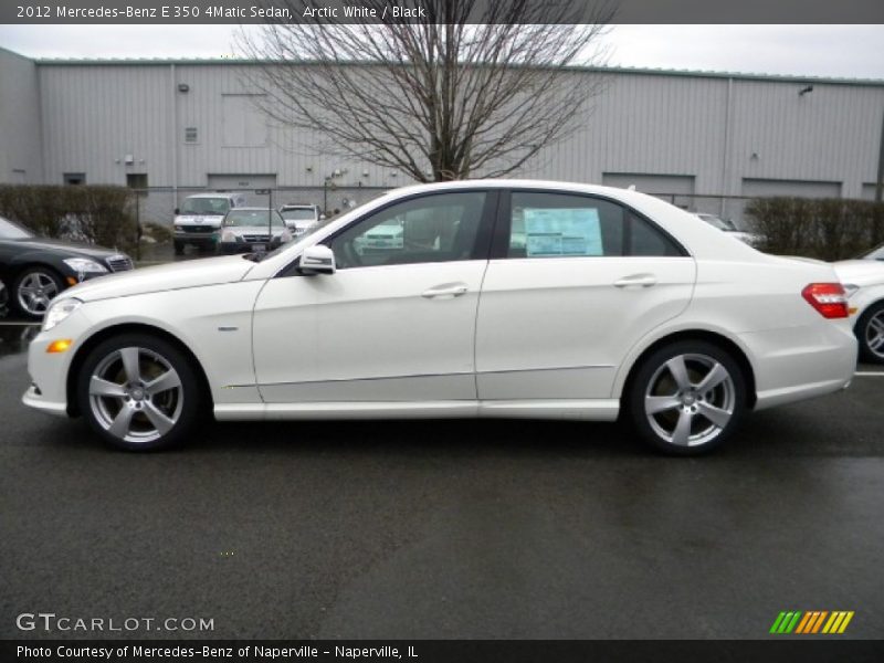 Arctic White / Black 2012 Mercedes-Benz E 350 4Matic Sedan