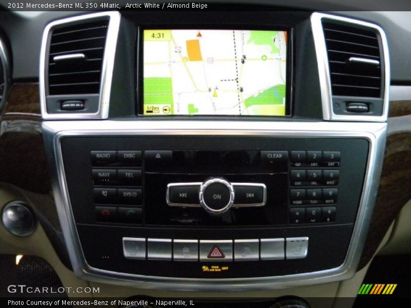 Arctic White / Almond Beige 2012 Mercedes-Benz ML 350 4Matic