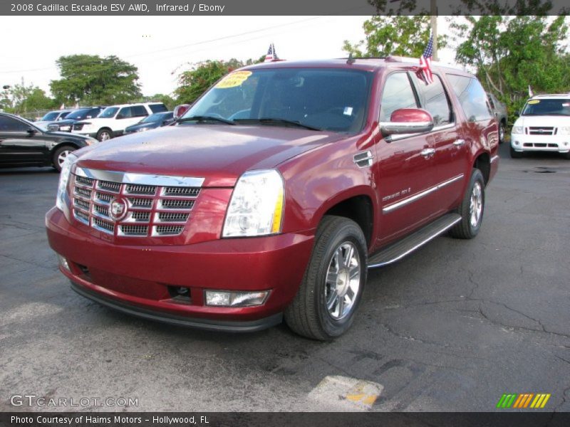 Infrared / Ebony 2008 Cadillac Escalade ESV AWD