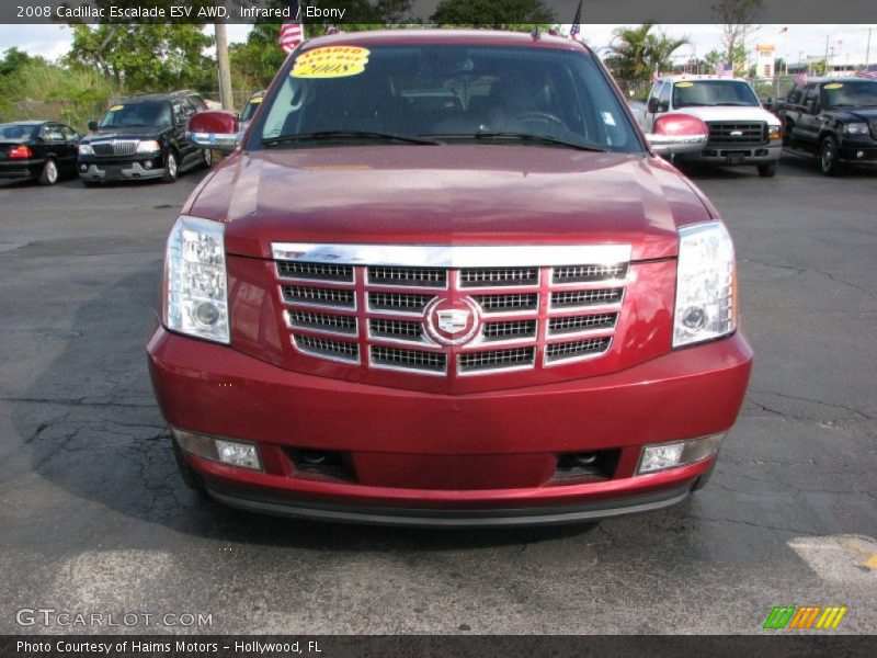 Infrared / Ebony 2008 Cadillac Escalade ESV AWD