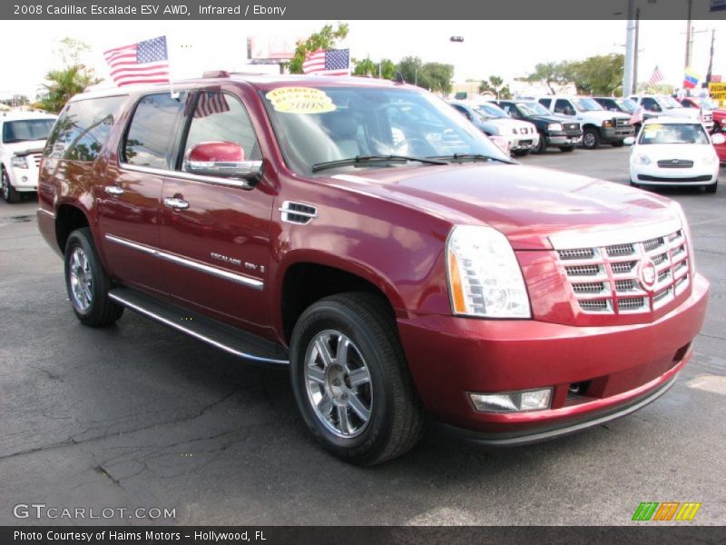Infrared / Ebony 2008 Cadillac Escalade ESV AWD