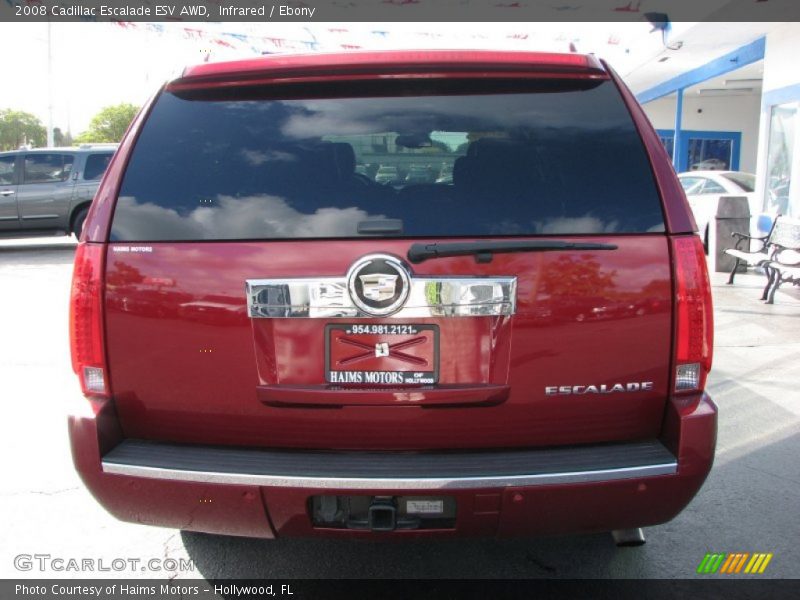 Infrared / Ebony 2008 Cadillac Escalade ESV AWD
