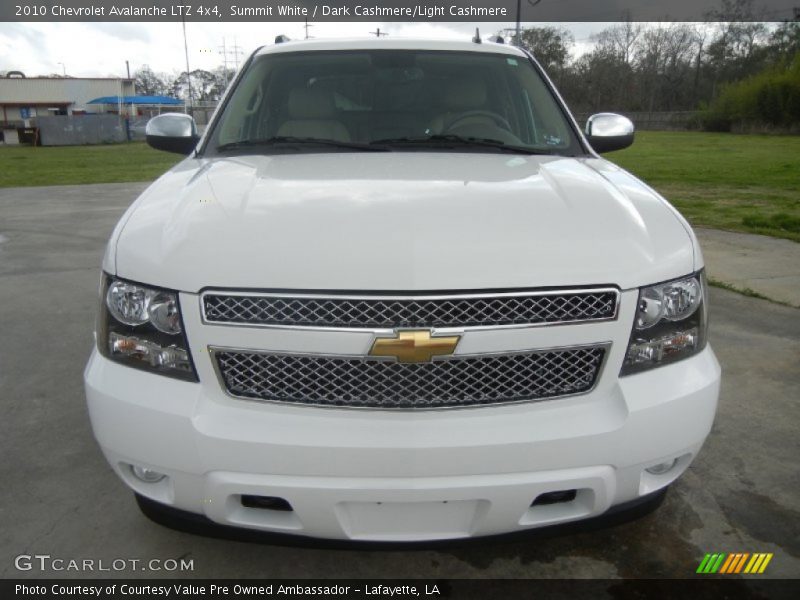 Summit White / Dark Cashmere/Light Cashmere 2010 Chevrolet Avalanche LTZ 4x4