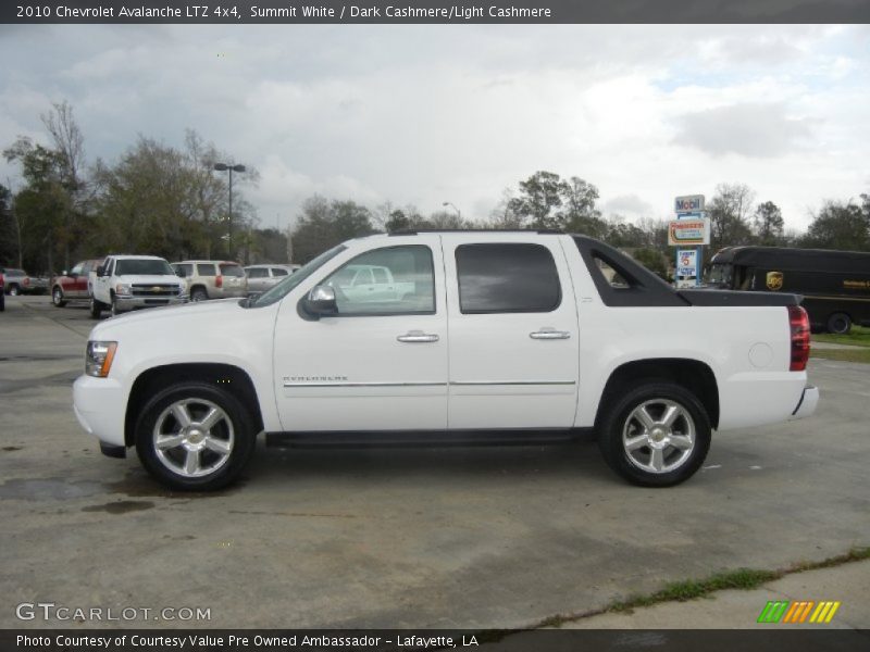 Summit White / Dark Cashmere/Light Cashmere 2010 Chevrolet Avalanche LTZ 4x4