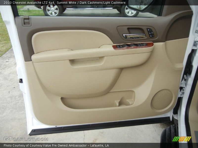 Summit White / Dark Cashmere/Light Cashmere 2010 Chevrolet Avalanche LTZ 4x4