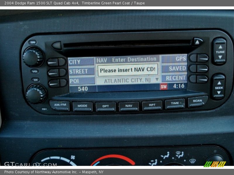 Timberline Green Pearl Coat / Taupe 2004 Dodge Ram 1500 SLT Quad Cab 4x4
