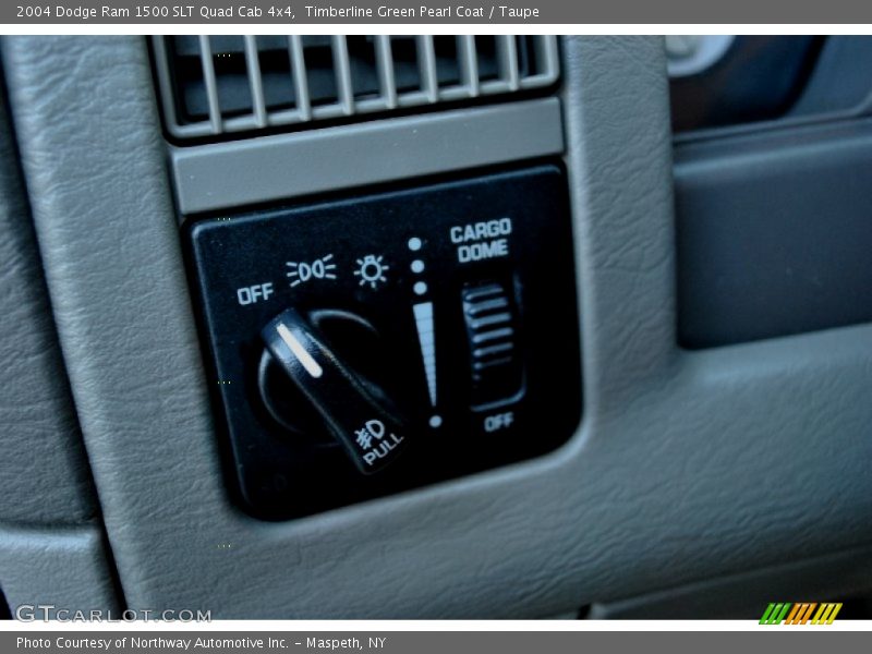 Timberline Green Pearl Coat / Taupe 2004 Dodge Ram 1500 SLT Quad Cab 4x4