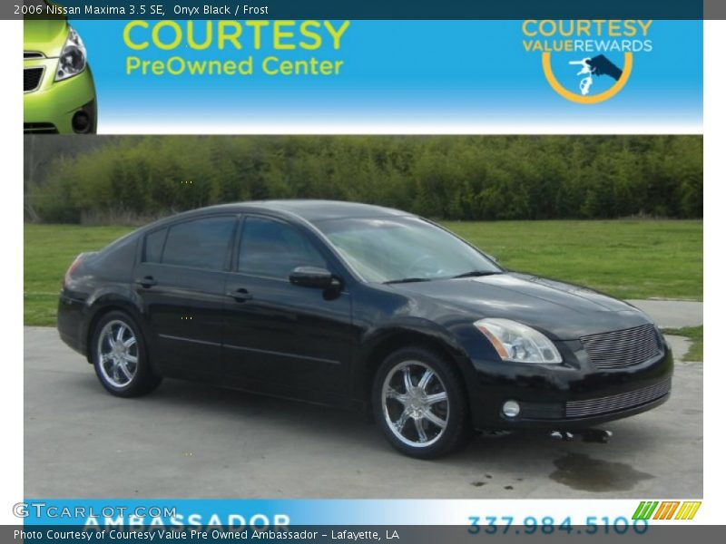 Onyx Black / Frost 2006 Nissan Maxima 3.5 SE