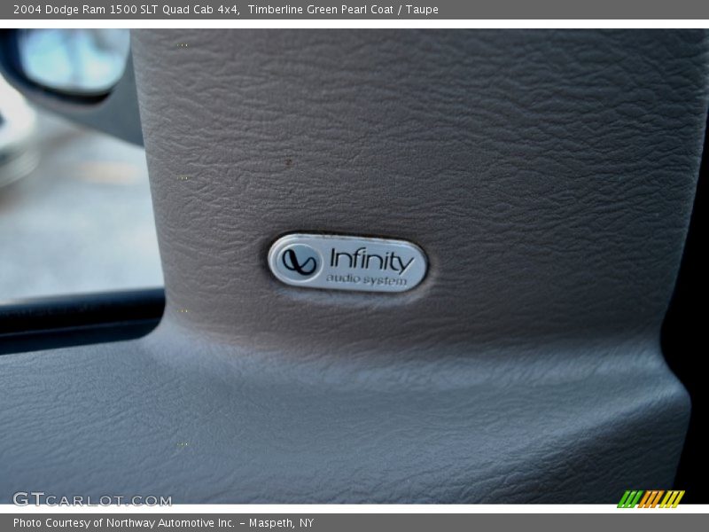 Timberline Green Pearl Coat / Taupe 2004 Dodge Ram 1500 SLT Quad Cab 4x4