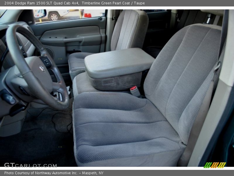 Timberline Green Pearl Coat / Taupe 2004 Dodge Ram 1500 SLT Quad Cab 4x4