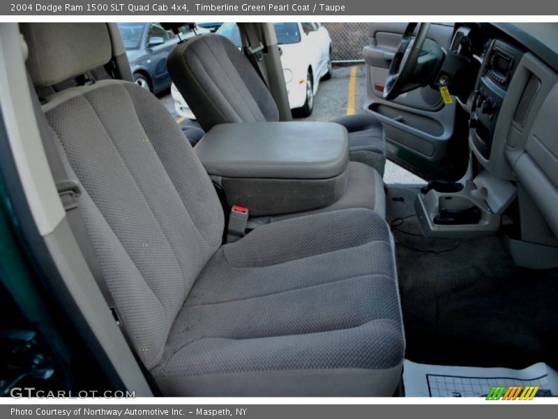 Timberline Green Pearl Coat / Taupe 2004 Dodge Ram 1500 SLT Quad Cab 4x4