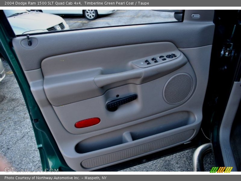 Timberline Green Pearl Coat / Taupe 2004 Dodge Ram 1500 SLT Quad Cab 4x4
