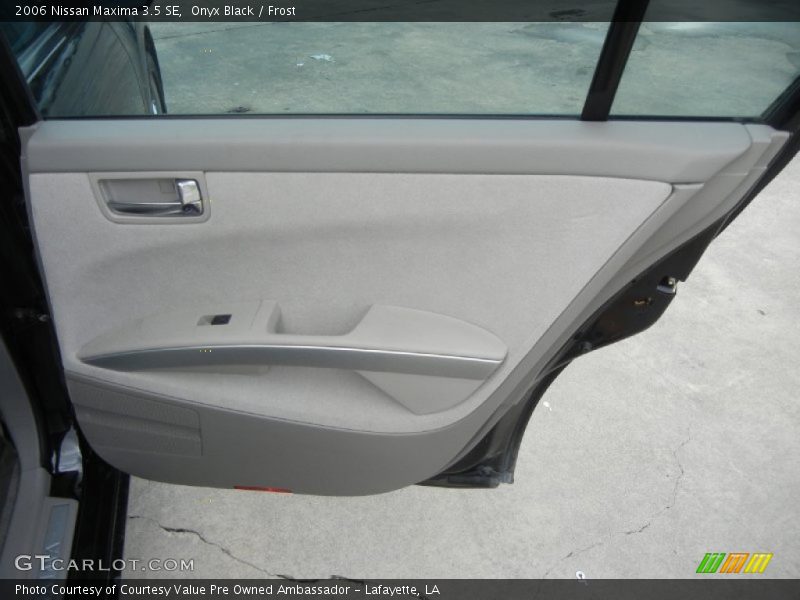 Onyx Black / Frost 2006 Nissan Maxima 3.5 SE
