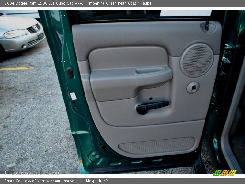 Timberline Green Pearl Coat / Taupe 2004 Dodge Ram 1500 SLT Quad Cab 4x4