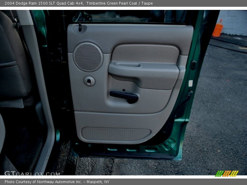 Timberline Green Pearl Coat / Taupe 2004 Dodge Ram 1500 SLT Quad Cab 4x4