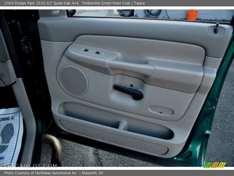 Timberline Green Pearl Coat / Taupe 2004 Dodge Ram 1500 SLT Quad Cab 4x4