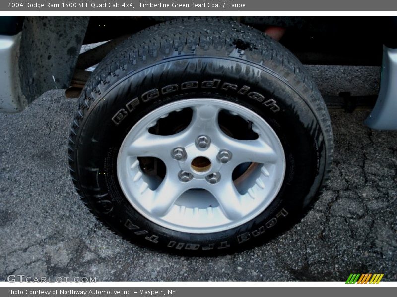 Timberline Green Pearl Coat / Taupe 2004 Dodge Ram 1500 SLT Quad Cab 4x4