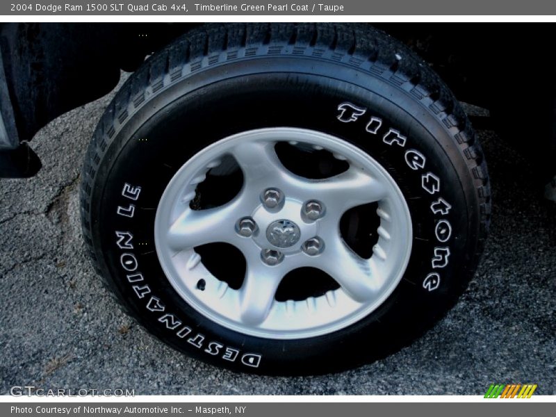 Timberline Green Pearl Coat / Taupe 2004 Dodge Ram 1500 SLT Quad Cab 4x4