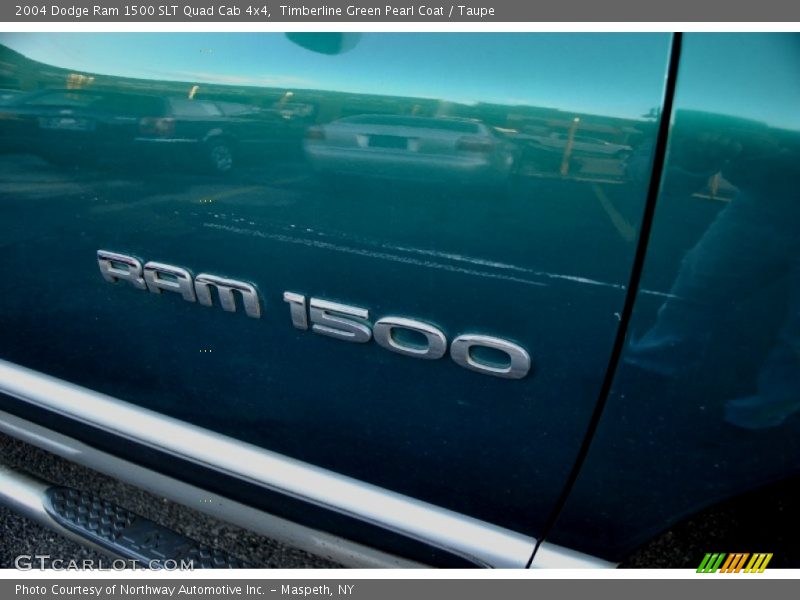 Timberline Green Pearl Coat / Taupe 2004 Dodge Ram 1500 SLT Quad Cab 4x4