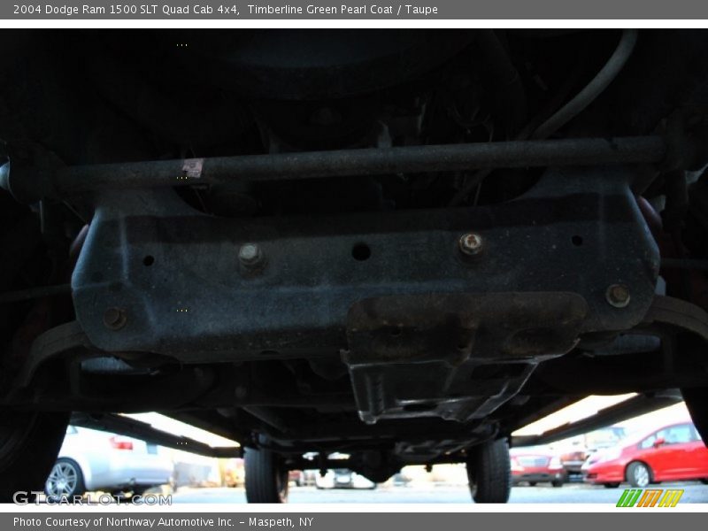 Timberline Green Pearl Coat / Taupe 2004 Dodge Ram 1500 SLT Quad Cab 4x4
