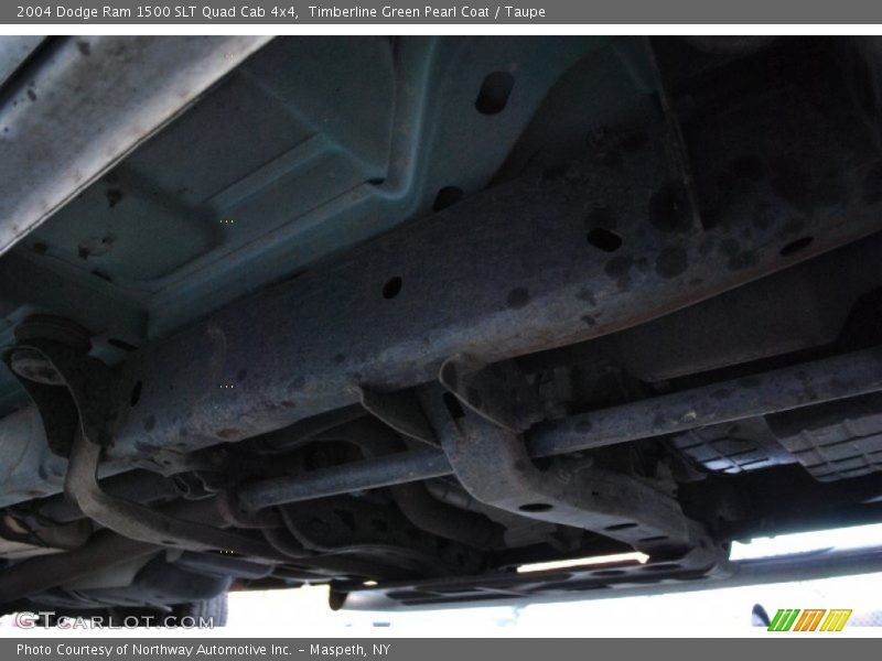 Timberline Green Pearl Coat / Taupe 2004 Dodge Ram 1500 SLT Quad Cab 4x4